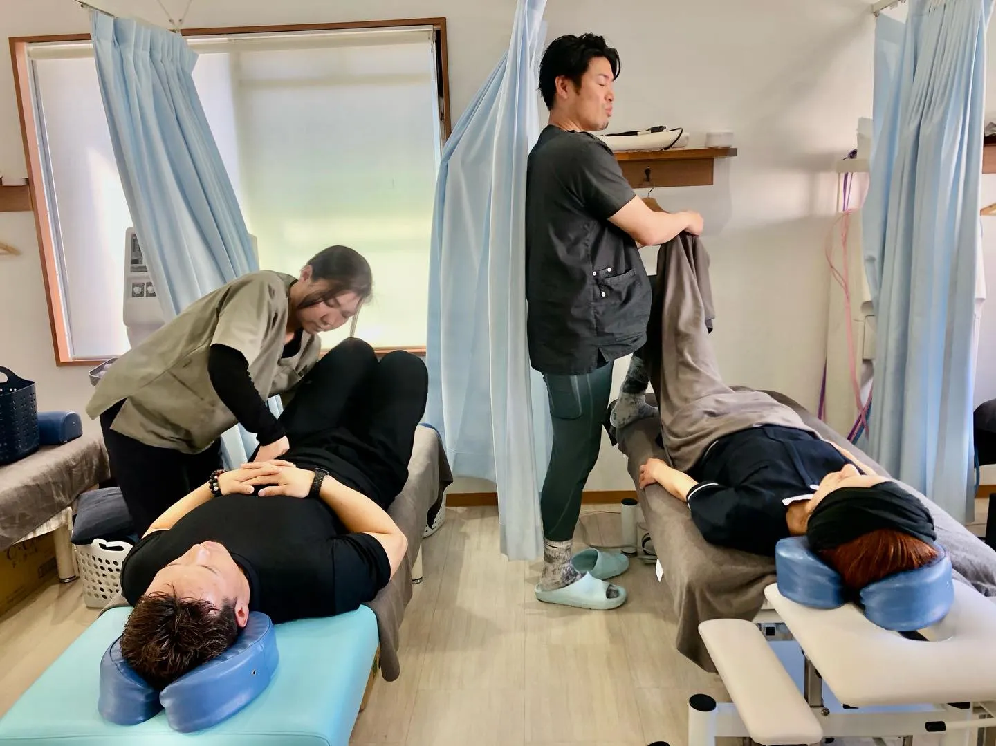 ぎっくり腰でお困りの方も、帰る頃には楽に‼️